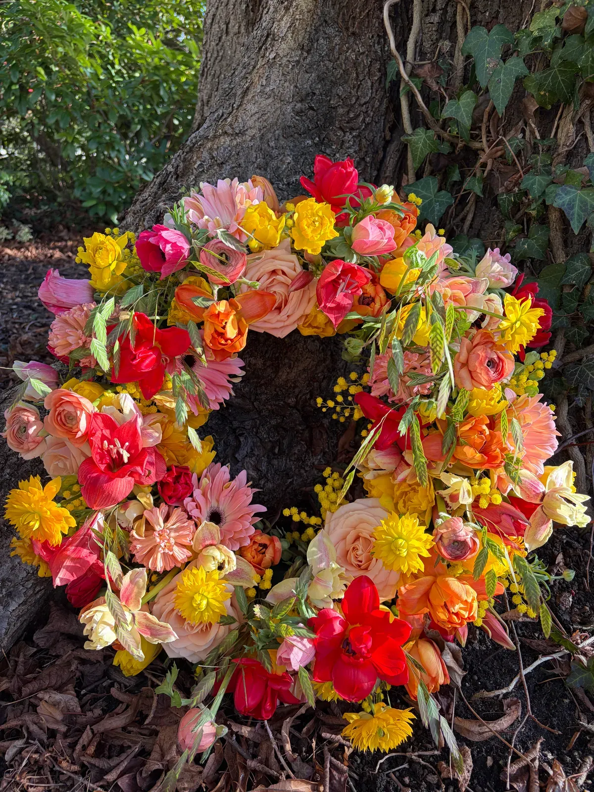 Pflanzschale als Grabschmuck